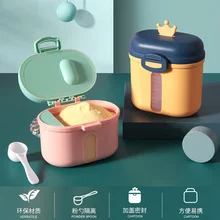 Distributeur Portable de lait en poudre avec cuillère, résistant à l'humidité, pour nouveau né, pour enfants, essentiels, céréales, récipients de stockage des aliments, boîte de collation pour bébé