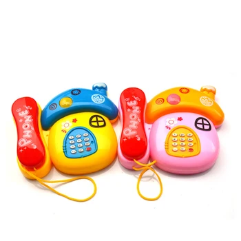 1PC New Random Color Children Kids Mini Colorful Electric Music Telephone Sounds Toys Gift 1