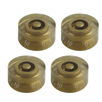 

20PCS Gold Electric Guitar Knobs Tuner Heads Tone Volume Knobs Buttons Caps for LP Guitar Replacement