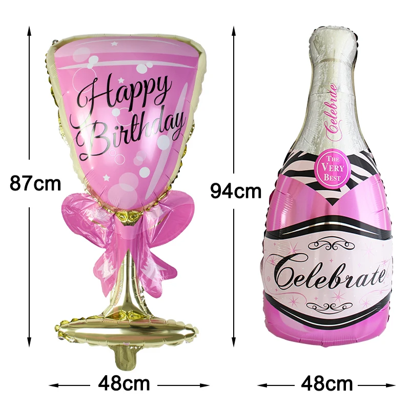 15 шт. розовое золото смешанные бумажные кисточки 1 день рождения Свадебные украшения для баннеров первый день рождения для мальчиков и девочек вечерние принадлежности один год - Цвет: Champagne glasses 2