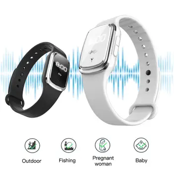 

Mini Ultrasonic Anti Mosquito Insect Pest Bugs Repellent Repeller Wrist Bracelet Watch repellent Outdoor Kids Adult