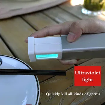 

Portable UV Public Toilet Sterilizer Mini Night LED Flashlight Tableware Beauty Tools Disinfecter Face Mask Disinfection Outdoor