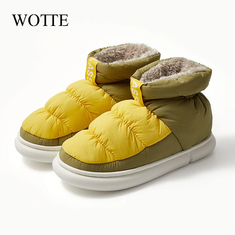 Winter Shoes For Men Boots Slip On Warm FurWinter Sneakers Men Snow Boots Waterproof Ankle Chaussure Homme Mans Footwear