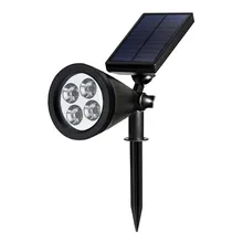 Солнечный Точечный светильник 4led PIR датчик движения открытый настенный светильник IP65 Водонепроницаемый Регулируемый солнечный светильник s Белый для сада на дереве