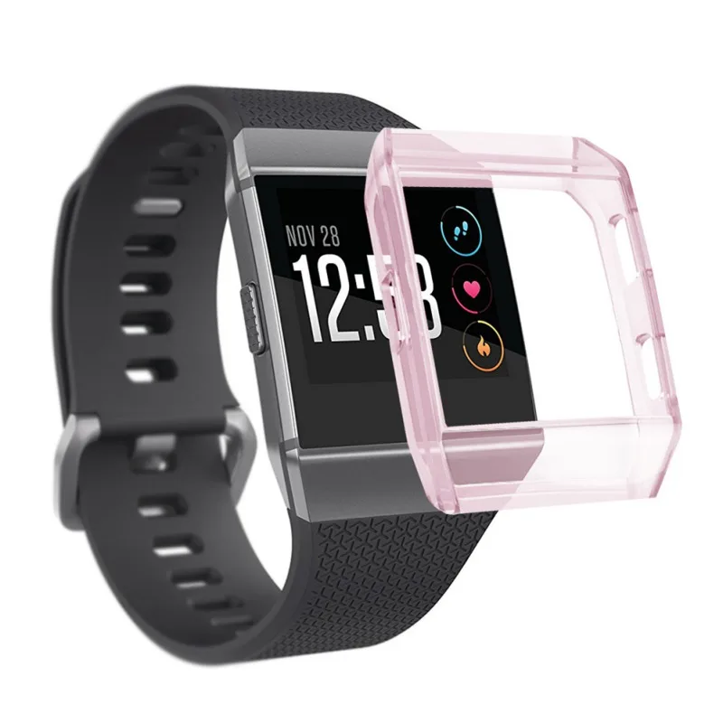 40 мм чехол для часов для Fitbit Ionic Smart Watch пылезащитный устойчивый к царапинам Tansparent водонепроницаемый ТПУ Защитный корпус