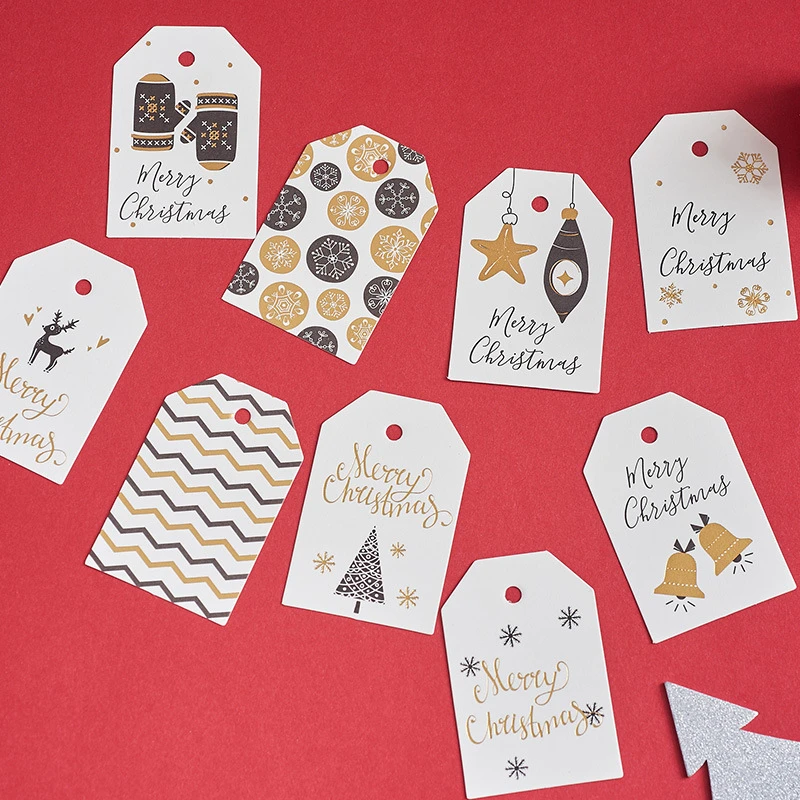 100 pcs Gift Cards Merry Christmas Greeting Cards New Year with Envelope and Xmas Tree Stickers Cute Designs 6 pieces of 2023 new cartoon cute chinese new year rabbit red envelope new year spring festival personality creativity