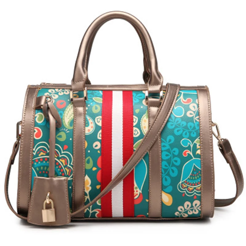 

SHUNRUYAN new fashion flower pattern Ladies temperament High quality Chinese style Business handbags shoulder