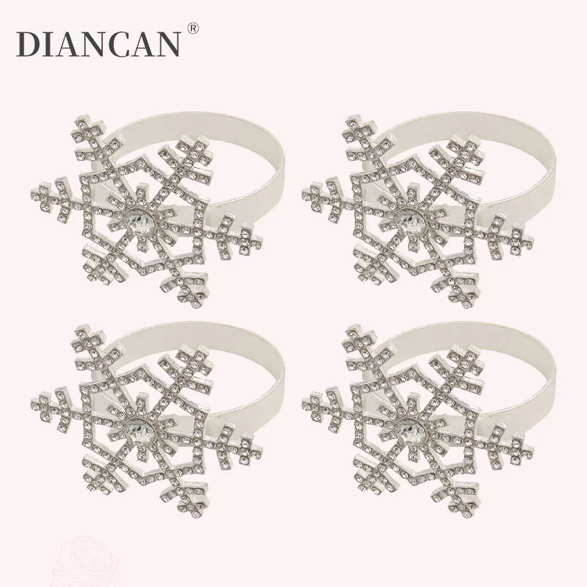 Christmas Napkin Rings For Table Banquet Snowflake Napkin Holder Wedding Party Decorative Christmas Decorations For Home 1 Christmas Napkin Rings For Table Banquet Snowflake Napkin Holder Wedding Party Decorative Christmas Decorations For Home 5