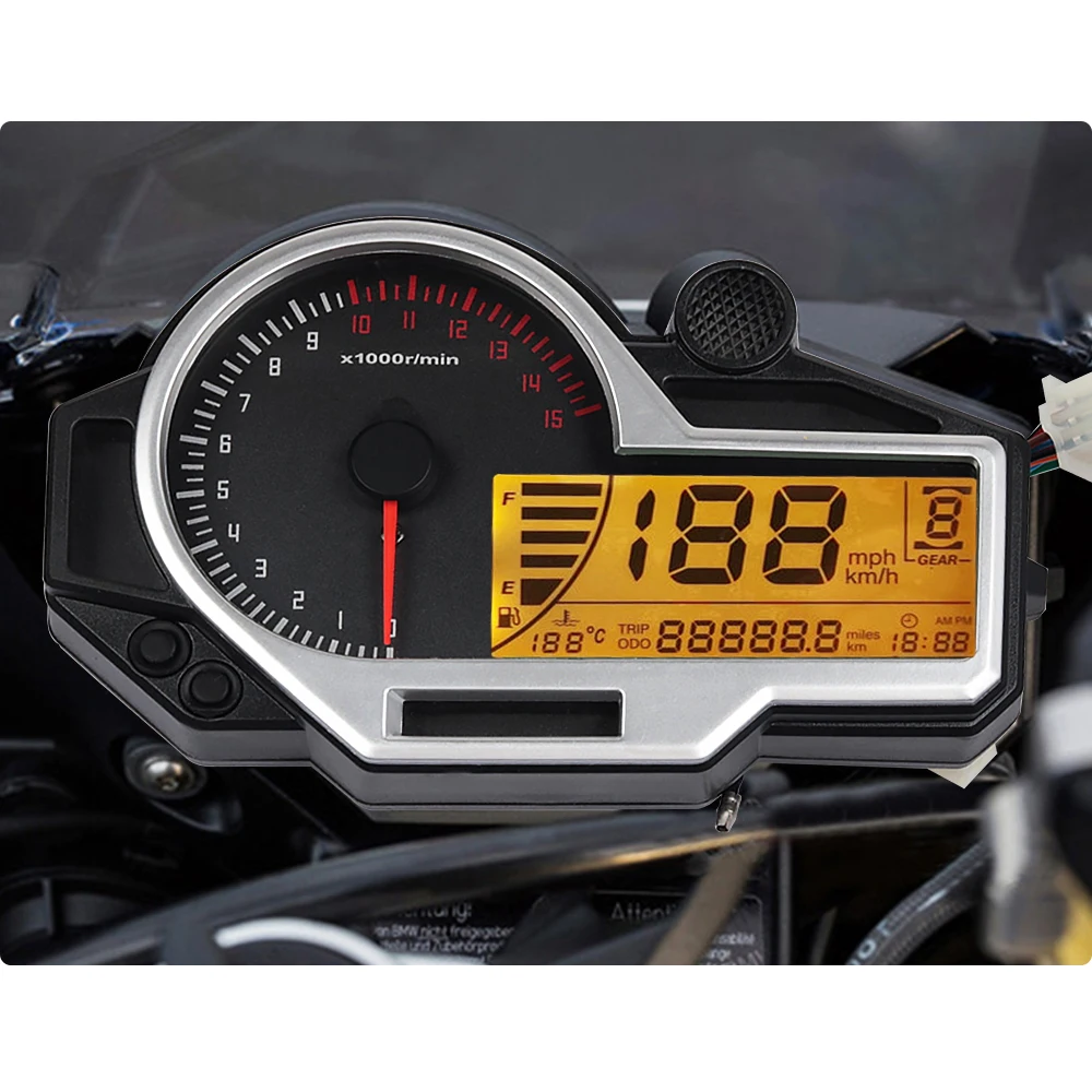 tacômetro atv lcd velocímetro digital odômetro para bmw kawasaki suzuki honda