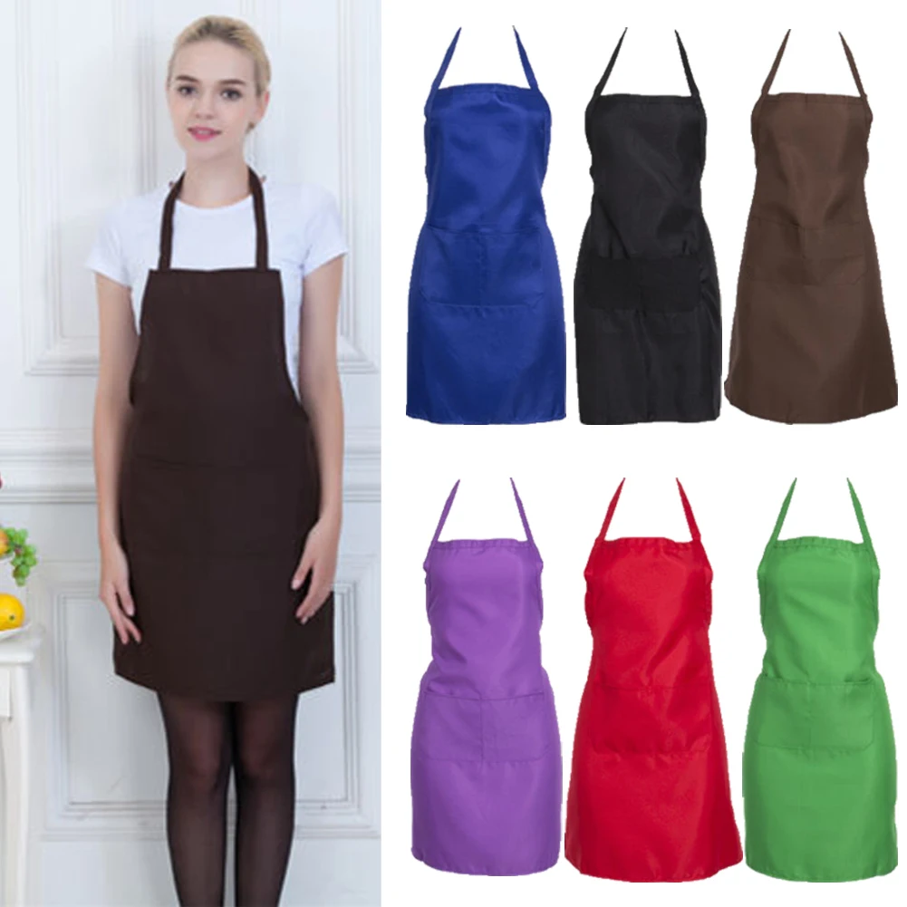 Women Men Waterproof Kitchen Apron Chef Butcher BBQ Cooking Sleeveless Cotton Linen Aprons for Men Women Home Cleaning Tools