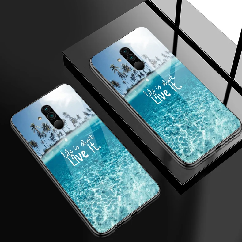 H120 Роскошный чехол для телефона huawei Enjoy 9s Mate20 Lite Pro Nova 2 3i 4 P Smart+ P20 P30 чехол из закаленного стекла Honor Play Fashion Shell - Цвет: H120