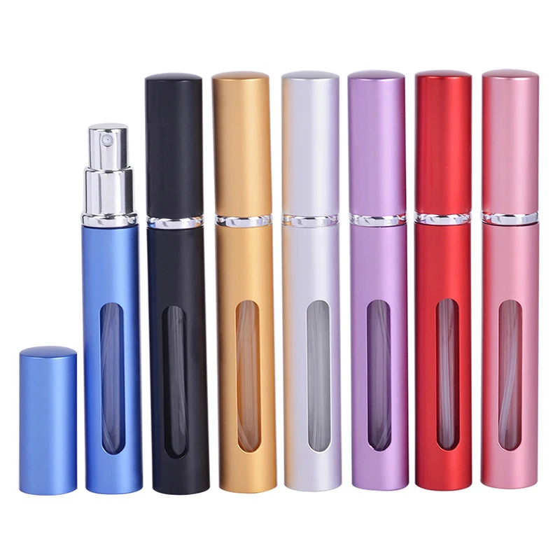

5ML Mini Perfumes Spray Bottle Colorful Refillable Fragrance Empty Bottle with Pumps Great For Purse, Pocket or Luggage