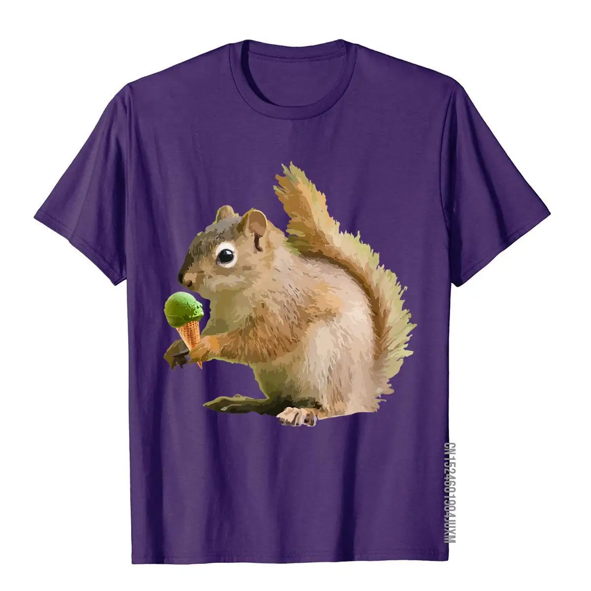 Mint Ice Cream Funny Squirrel T-Shirt Gift__97A147purple