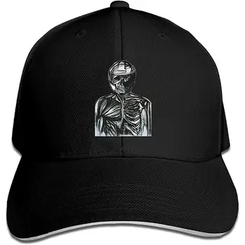 

Snapback Cap-B Skull Mens Baseball Caps Unisex Sportswear Sandwich Peak Cap