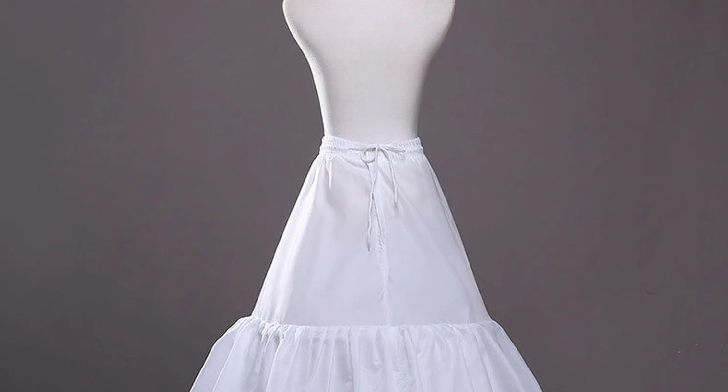 YULUOSHA кринолиновая Нижняя юбка, 2 кольца, 3 слоя, бальное платье с оборками, полуслипы, Нижняя юбка для свадьбы, свадебное платье, пышная юбка