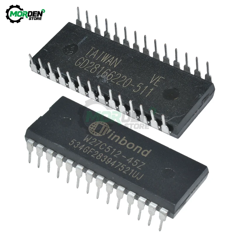 

5pcs W27C512 IC Chips W27C512-45Z 28DIP IC EEPROM 512KBIT Original Integrated Circuits