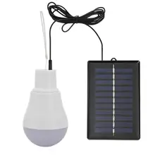 ALLOET-lámpara Solar para exteriores, bombilla Led recargable por USB, Panel de energía Solar portátil, iluminación de exterior, 5V, 15W, 300LM