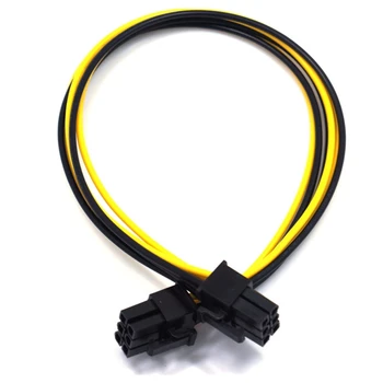 

6PCS/Lot 32cm 18AWG GPU 6Pin to 6Pin Power Supply Cable for CPU Splitter Power Extension Cable 6Pin ie Cable