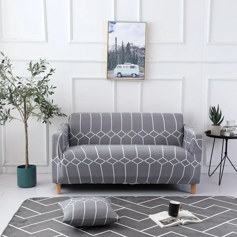 Online Funda elástica para sofá con estampado de flores funda ajustada para sofá de esquina con todo incluido fundas para muebles de 1 2 3 4 plazas