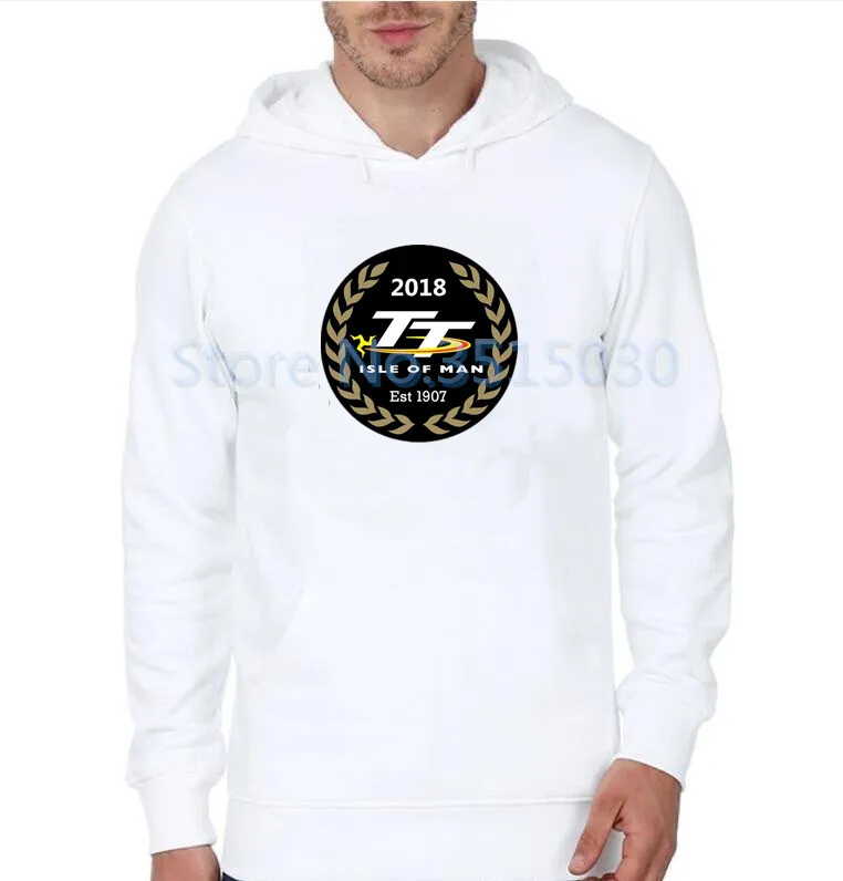 Белый Isle Of Man TT racing мужские толстовки с капюшоном Мужские толстовки Suzuki Повседневная зимняя куртка с капюшоном - Цвет: Белый