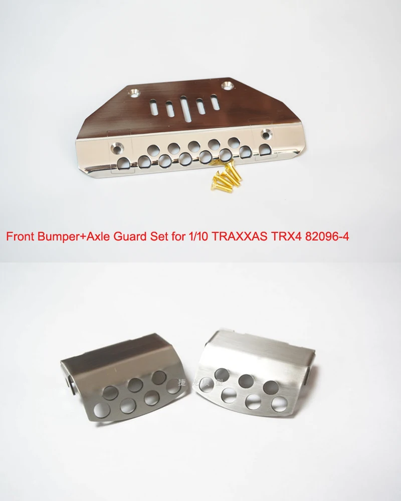 Передний бампер из нержавеющей стали + фотоэлемент для 1/10 TRAXXAS TRX4 82096 4 Защита оси
