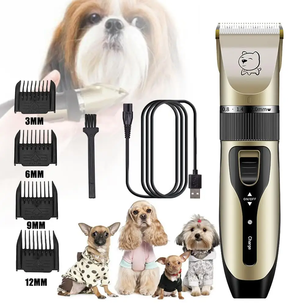 

Electrical Pet Clipper Professional Grooming Kit Rechargeable Pet Cat Dog Hair Trimmer Shaver Set Animals Hair Cutting Machine