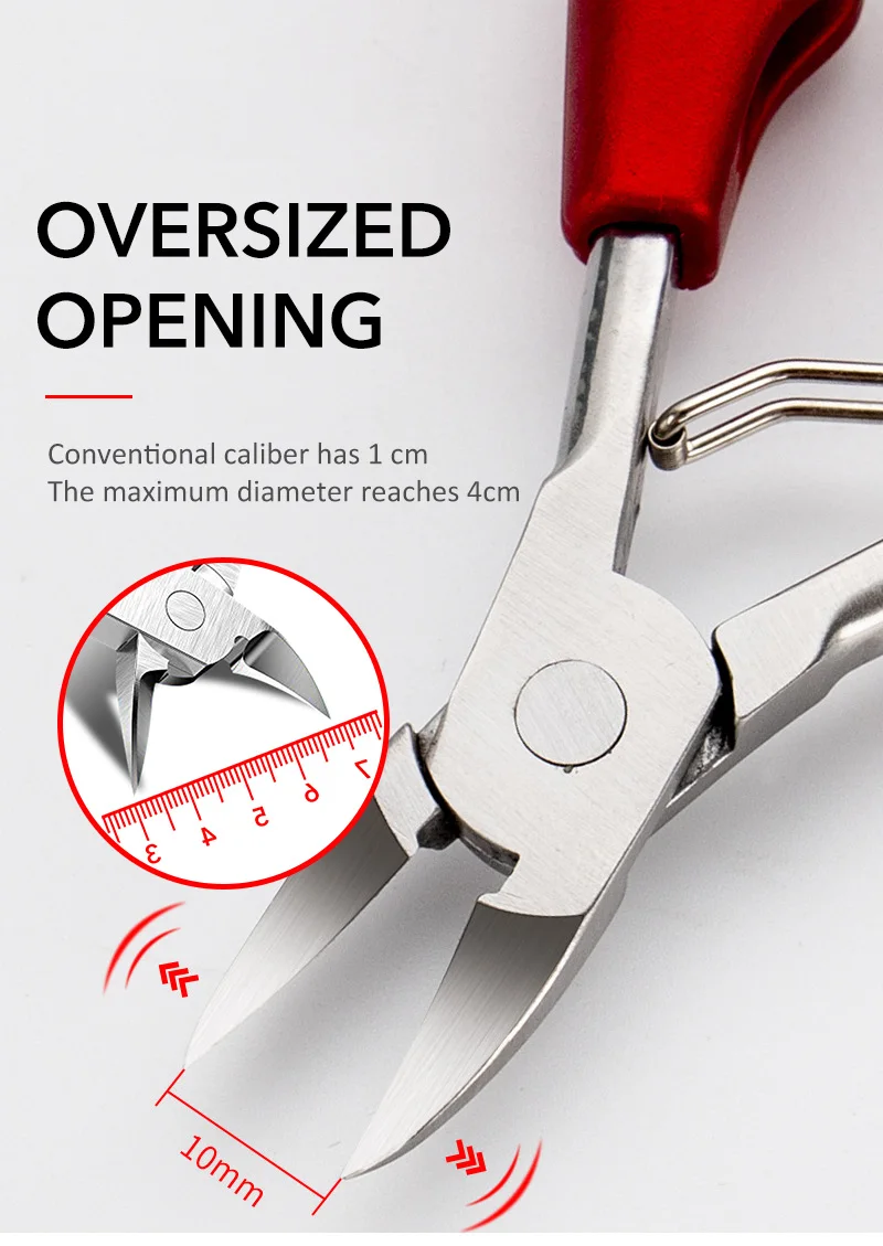 Toenail Clippers for Seniors Thick Toenails, Wide Jaw Opening Nail Clippers  for Men Long Handle Heavy Duty Nail Cutter, 5PCS Professional Nail Clipper  Set with Ingrown Toenail Tool