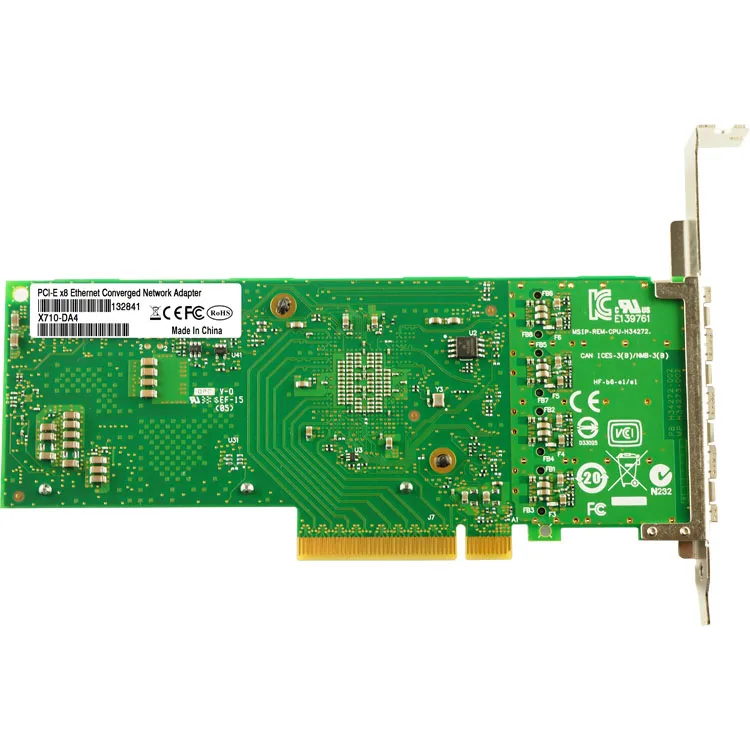 FANMI X710-DA4 4포트 10기가비트 이더넷 통합 네트워크 카드 서버 어댑터