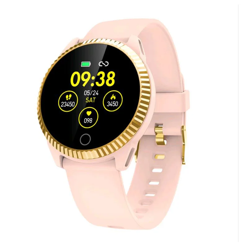 

RGTOPONE Elegant Smart Bracelet Round Screen Sports Health Monitoring Bluetooth Fitness Tracker Men Women Wristwatch for Android