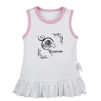 

Capricorn Constellation Leo Libra Scorpio Taurus Virgo Newborn Baby Girls Dresses Toddler Sleeveless Dress Infant Cotton Clothes