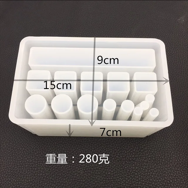 Lipstick Storage Box DIY Hand Made Crystal Trinket Silicone Mold for Resin Epoxy Resin Mold Pigment Bottle Storage UV Resin Mold 02
