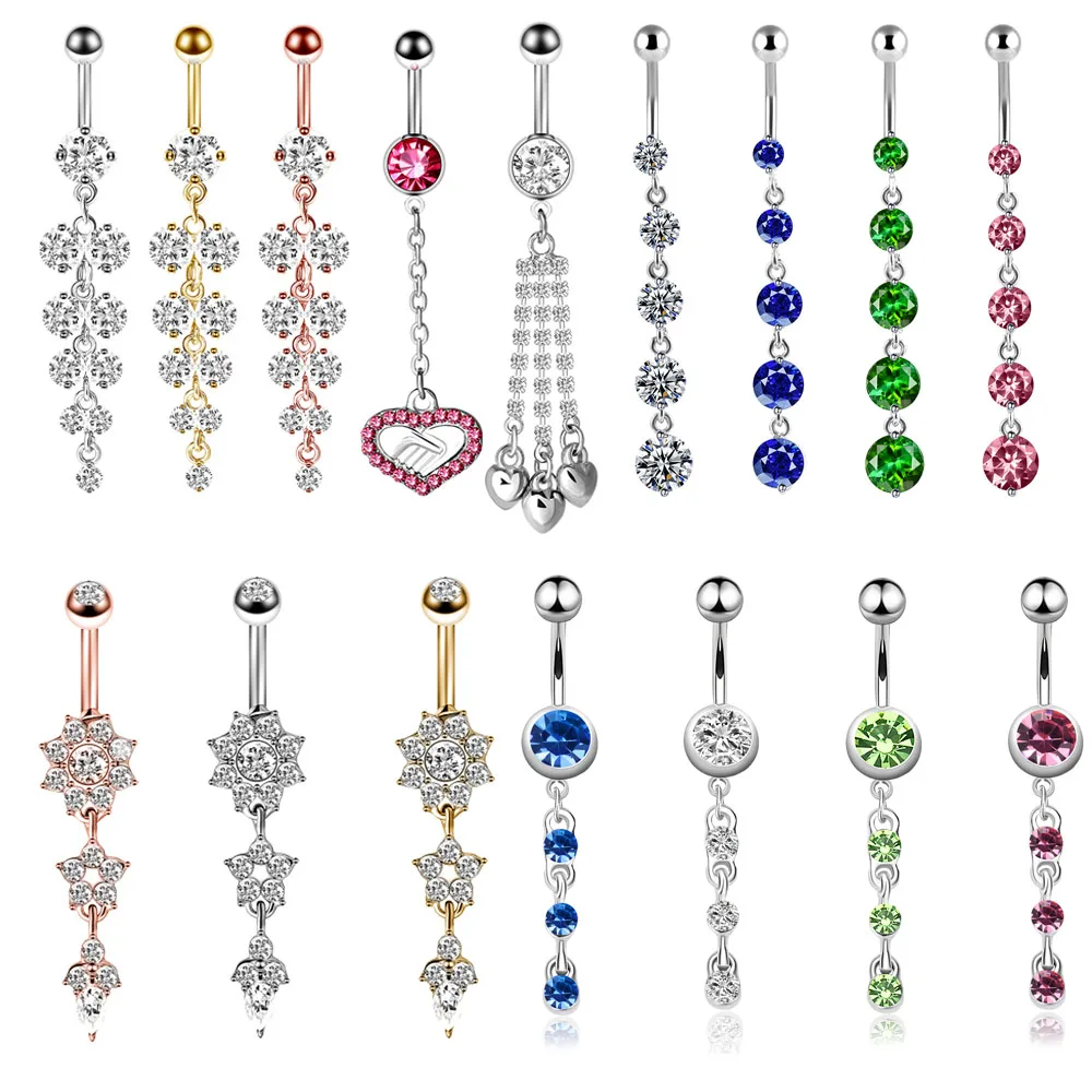 Belly Button Rings Body Jewelry Piercing Jewelry Tassel Dangle