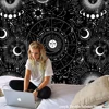 White Black Sun Moon Mandala Starry Sky Tapestry Wall Hanging Bohemian Gypsy Psychedelic Tapiz Witchcraft Astrology Tapestry ► Photo 2/6