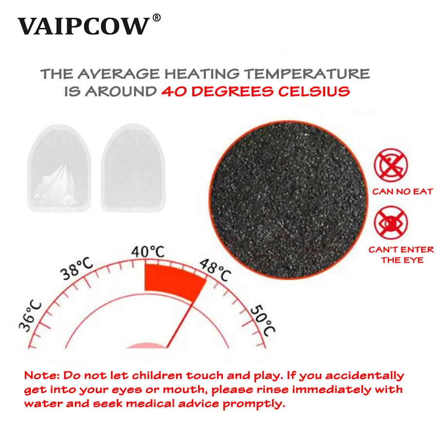 30 pairs Self-heating insole heating baby warm foot paste hot post winter Breathable warm foot insoles Warm Insole Heated insole