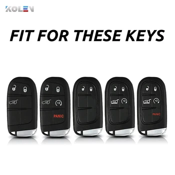 TPU Car Remote Key Full Cover Case portachiavi per Fiat Jeep Renegade Grand Dodge Ram 1500 Journey Charger Dart Challenger Chrysler - TPU Car Remote Key Full Cover Case portachiavi per Fiat Jeep Renegade Grand Dodge Ram