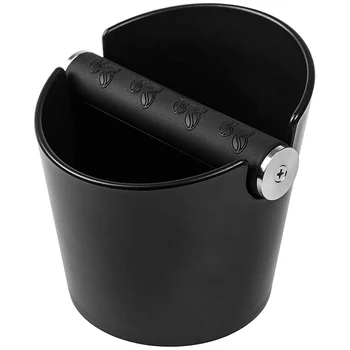 

Espresso Knock Box 4.8 Inch Shock-Absorbent Durable Barista Style Knock Box with Removable Knock Bar and Non-Slip Base Gift (Rou