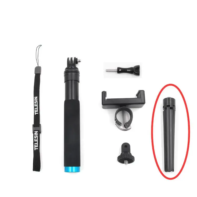 B Package Выдвижной Штатив ручной монопод для DJI Osmo Xiaomi Yi 4k 2 GoPro 7 6 5 4 аксессуары для мобильного телефона - Цвет: B Package