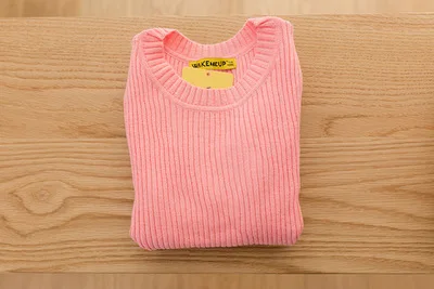 O neck pink Осенне-зимние теплые свитера для мальчиков; Детские свитера с высоким воротником; Повседневный свитер в рубчик для мальчиков и девочек; топы для детей; вязаная одежда для мальчиков - Цвет: O neck pink