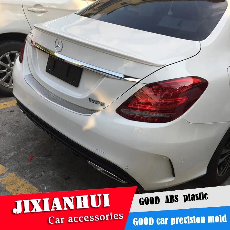 Спойлер для W205 2015 2018 Mercedes Benz C class C180 C200 спойлер из АБС пластика цвет заднего крыла