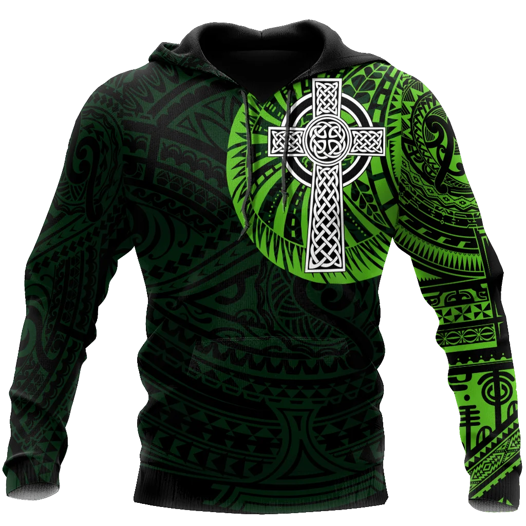 Художественная толстовка унисекс с 3D-принтом полинезийская ирландская