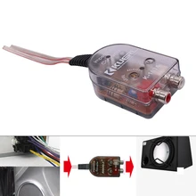 Alto-falante estéreo do carro da substituição estável dos conversores de áudio saída durável subwoofer sinal universal alto a baixo nível