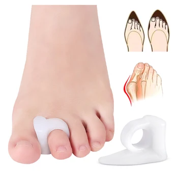 

2Pcs Big Toe Separator Bone Corrector Straightener Silicone Gel Foot Fingers Protector Bunion Adjuster Feet Massager Pedicure
