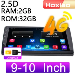 4g android 10 rádio do carro multimídia player de vídeo 9 polegada 10 polegada mirrorlink 2din wifi ram 2g rom 32g navegação gps 2 din áudio