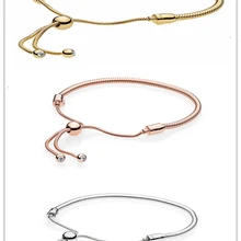 Серебряный браслет 925, ювелирные изделия из нержавеющей стали для женщин и девушек