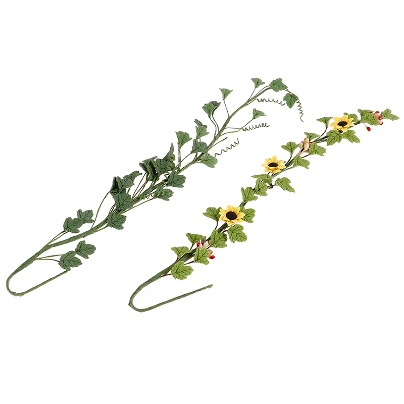 1/12 кукольный домик DIY Миниатюрный цветок кукольный дом Миниатюрный цветок Виноградная лоза цветы ручной работы глина красочные милые скалолазание Роза ваттл