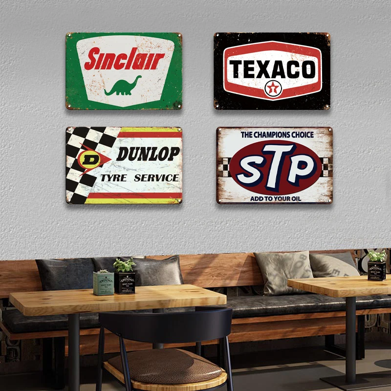 Esso Texaco Castrol моторное масло металлические знаки Синклер залив BP металлическая