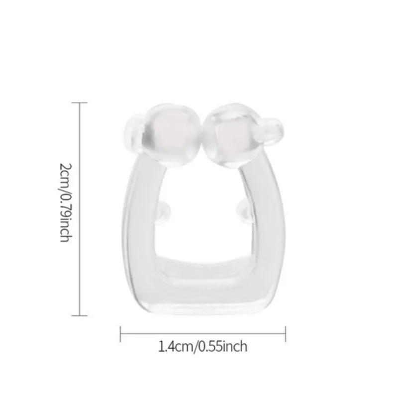 2/4 Pc Magnetic Anti Snoring Device Silicone Anti Snore Stopper Nose Clip Tray Sleeping Aid Apnea Guard Night Device With Case