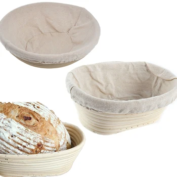 

11 Sizes Oval Dough Banneton Brotform Dougn Rattan Bread Proofing Proving Baskets Fermentation Wicker Basket Kitchen Supplies