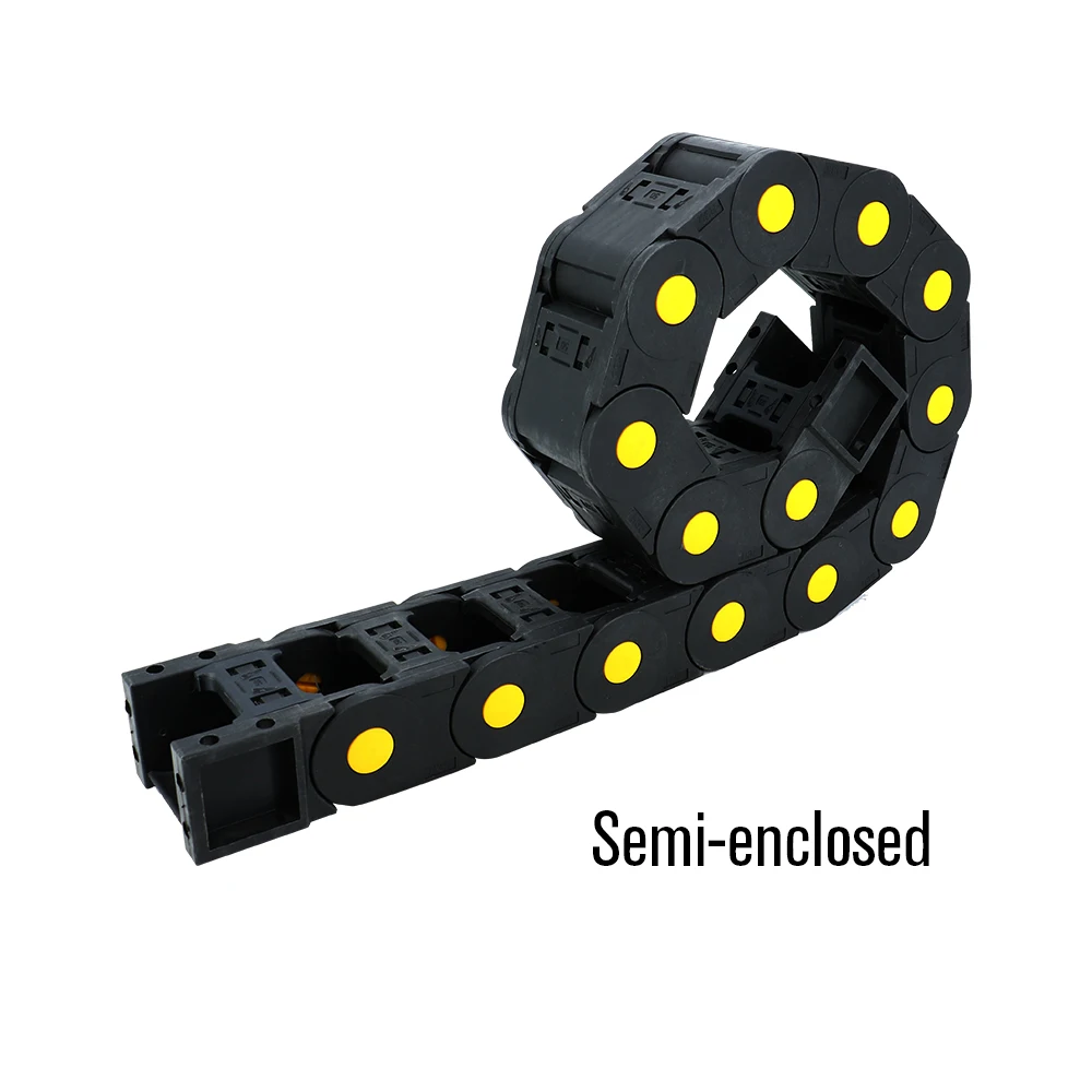 Plastic Cable Chain Cable Carrier 1pcs 1 meter nylon cable drag chain CNC router multiple models inner height 25/30