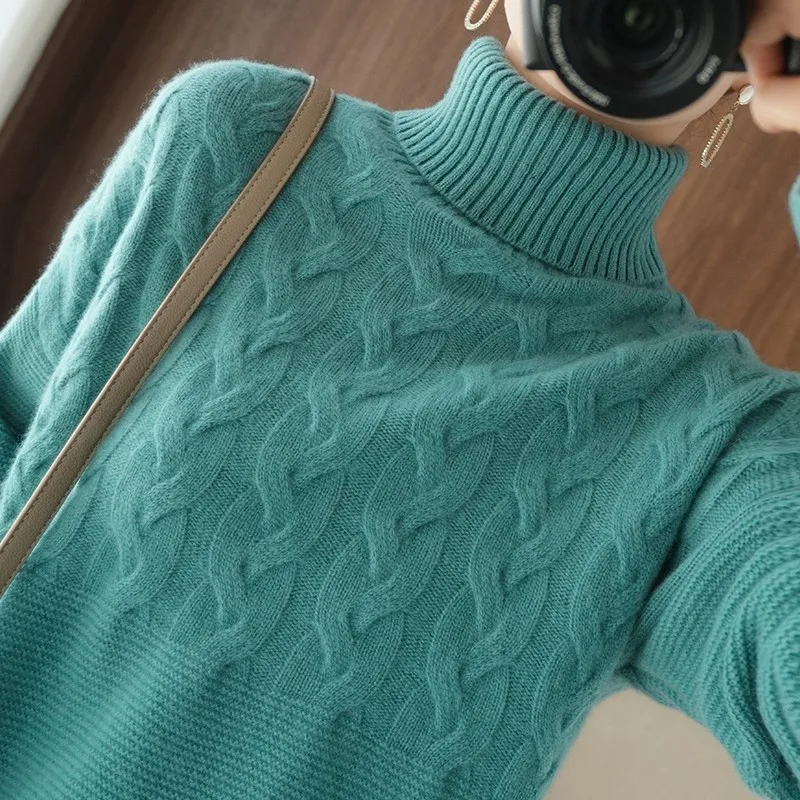 Woman 100% Cashmere Sweater Thick Fall 2020 Women
